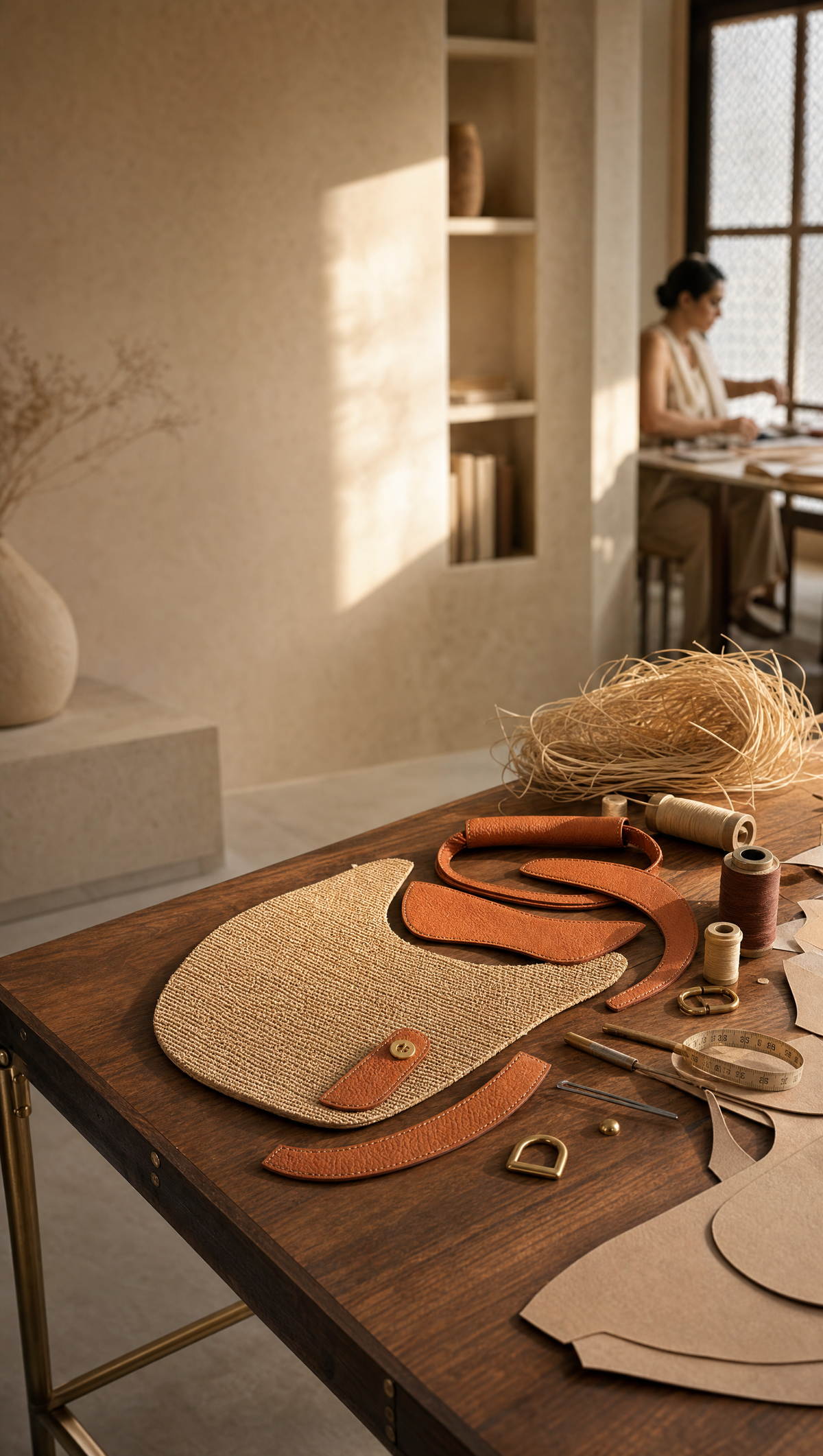 Woven slowly,